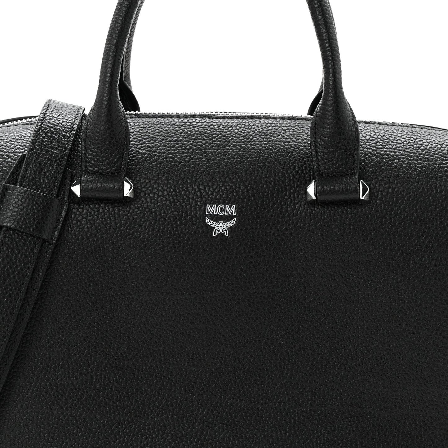 Grained Calfskin Medium Ella Boston Black