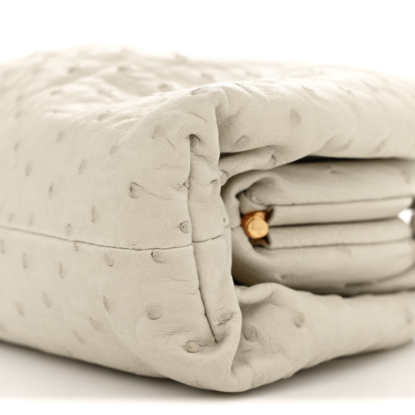 Ostrich The Mini Pouch White