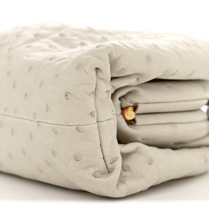 Ostrich The Mini Pouch White