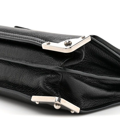 Glace Calf Soft Cahier Bag Black Astrale