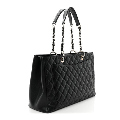 Caviar Quilted XL Grand Shopping Tote GST Black