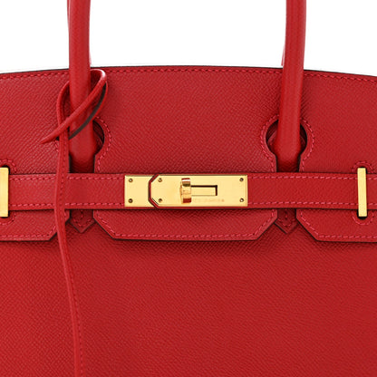 Epsom BIRKIN 30 Rouge Casaque