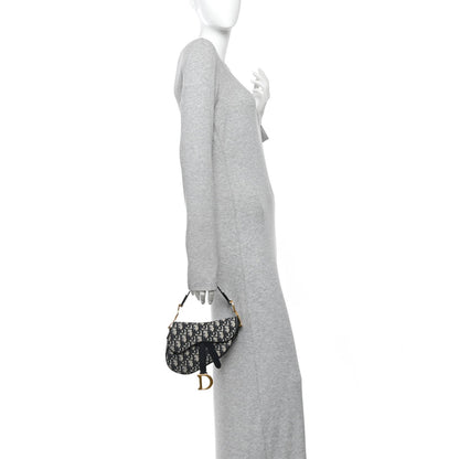 Oblique Mini Saddle Bag Blue