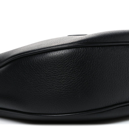 Supple Calfskin Cuir Triomphe Small Heloise Shoulder Bag Black