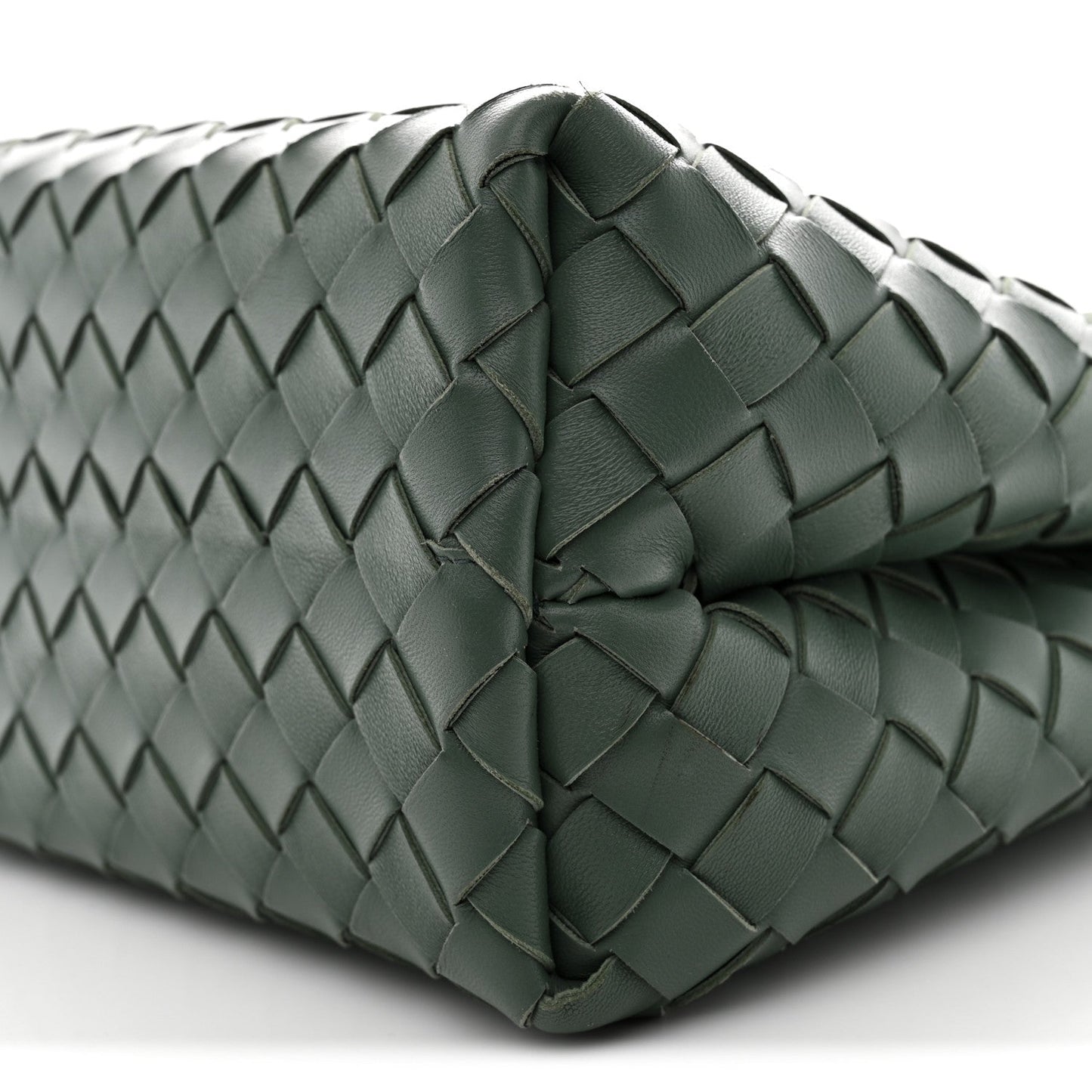 Nappa Intrecciato Medium Andiamo Shoulder Bag Aloe
