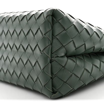 Nappa Intrecciato Medium Andiamo Shoulder Bag Aloe