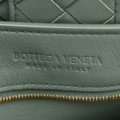 Nappa Intrecciato Medium Andiamo Shoulder Bag Aloe