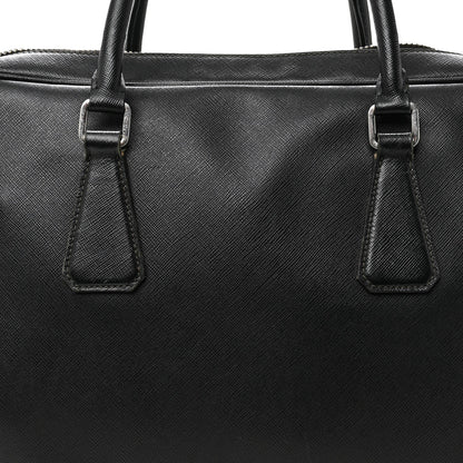 Saffiano Travel Briefcase Black