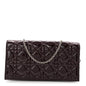 Patent Cannage Lady Dior Chain Wallet Purple
