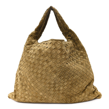 Suede Intrecciato Large Hop Mud
