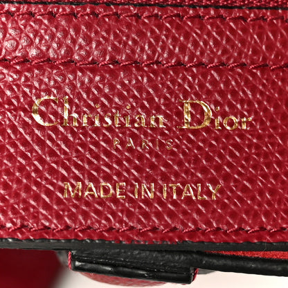 Grained Calfskin Saddle Bag Red