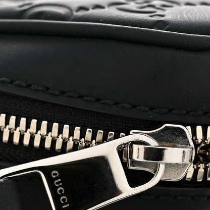 Rubber Guccissima Laptop Briefcase Black