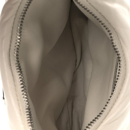 Nappa Soft Padded Mini Bag White