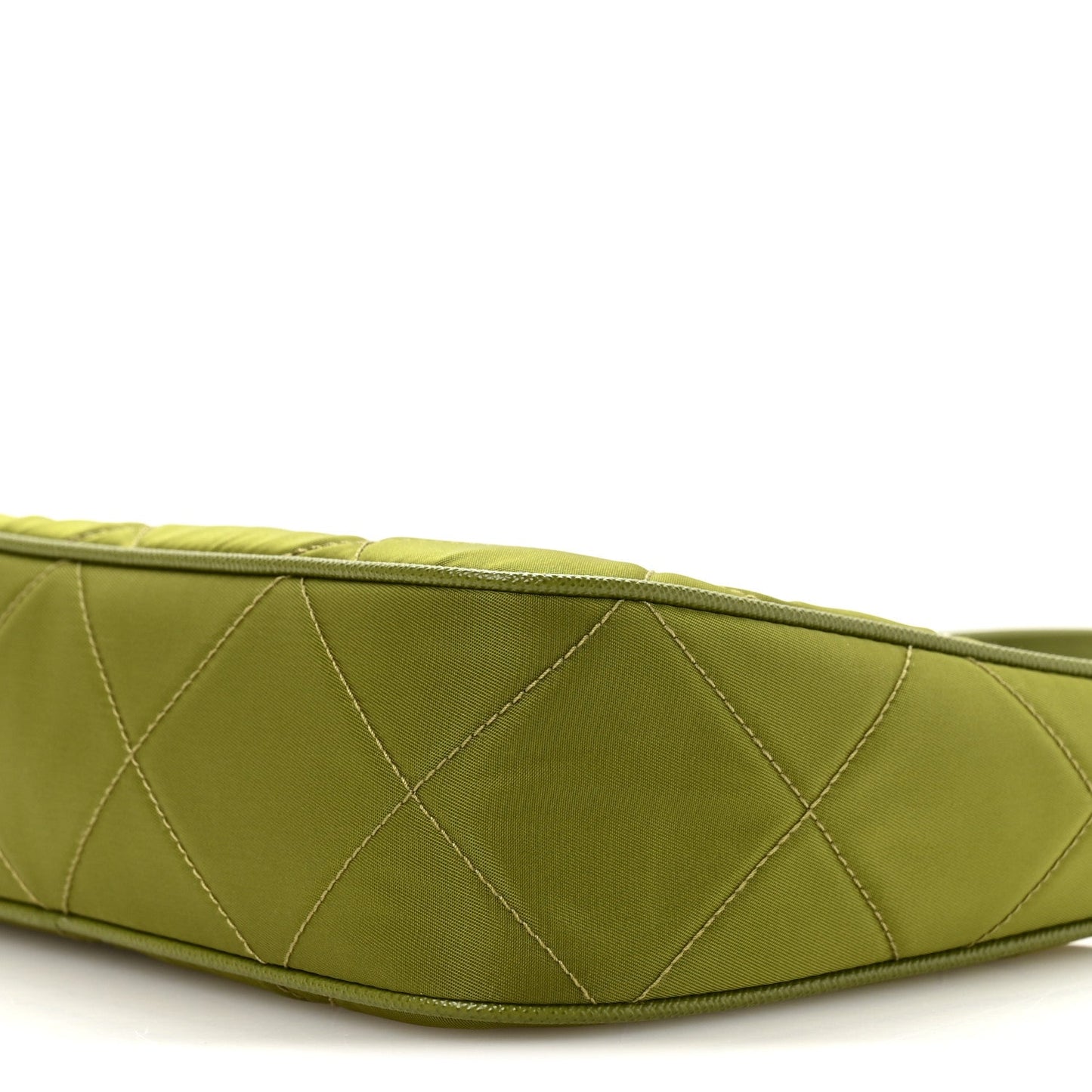 Re-Nylon Saffiano Stitched Mini Re-Edition 1995 Chaine Shoulder Bag Edera
