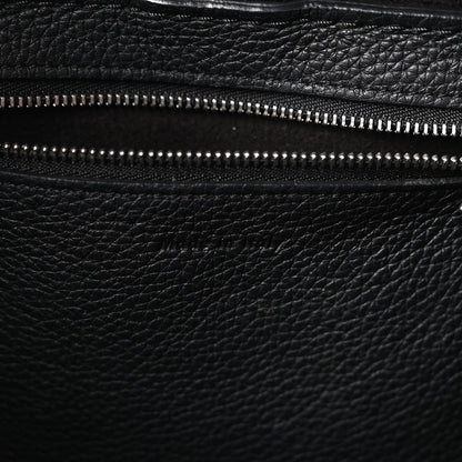 Supple Grained Calfskin Small Big Bag Black