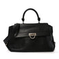 Calfskin Large Sofia Shoulder Bag Black