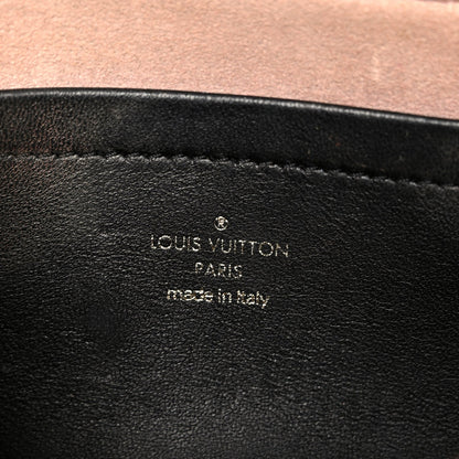 Lambskin Embossed Monogram Pochette Coussin Black