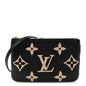 Empreinte Monogram Giant Double Zip Pochette Black Cream