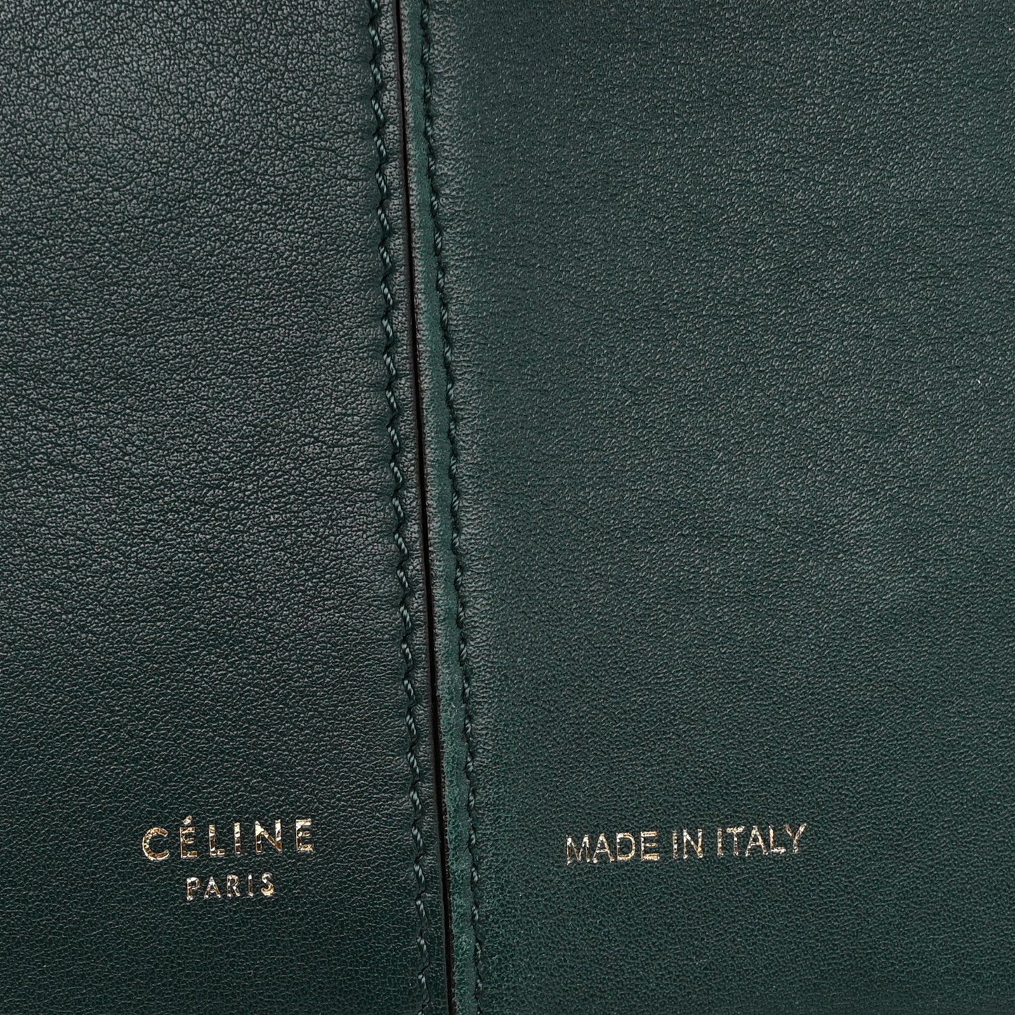 Smooth Calfskin Medium Tri-Fold Bag Bottle Green