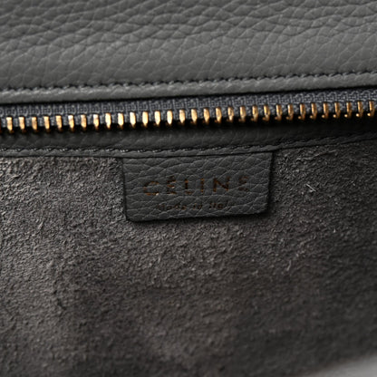 Baby Drummed Calfskin Nano Luggage Kohl