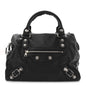 Agneau Giant 21 Silver Hardware Mid Day Black