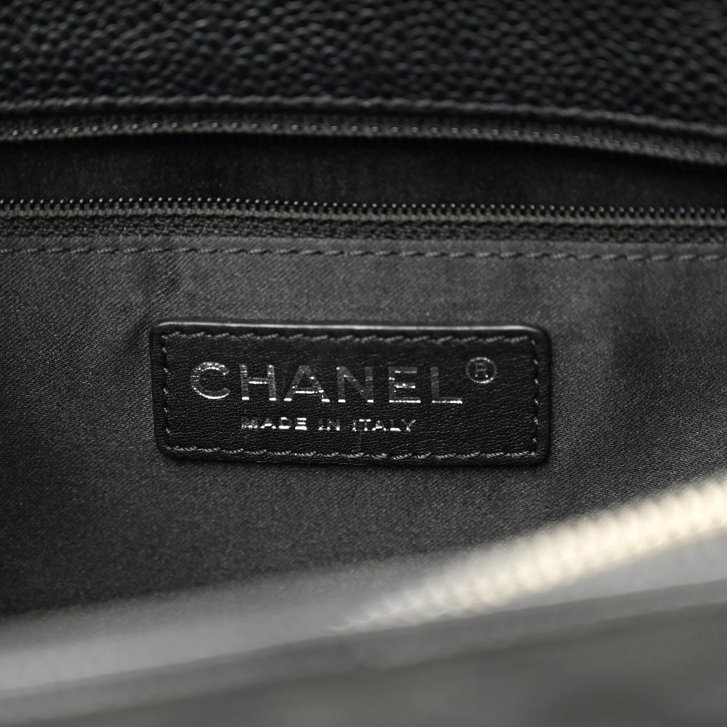 Caviar Quilted Grand Shopping Tote GST Black