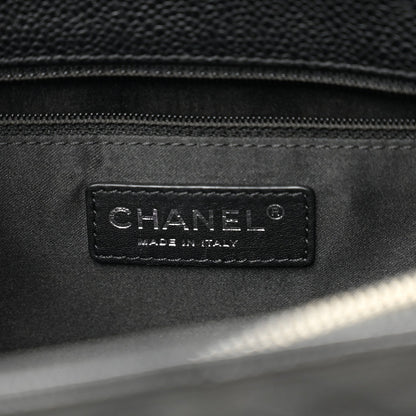 Caviar Quilted Grand Shopping Tote GST Black