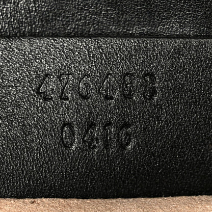 Calfskin Matelasse Super Mini GG Marmont Shoulder Bag Black