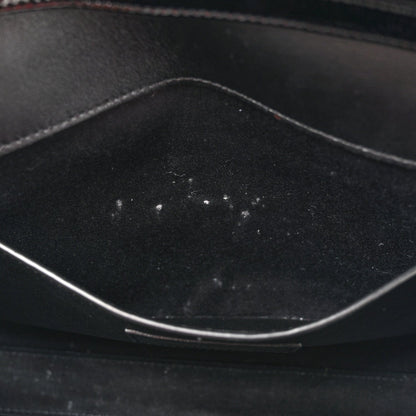 Patent Small Manhattan Shoulder Bag Black