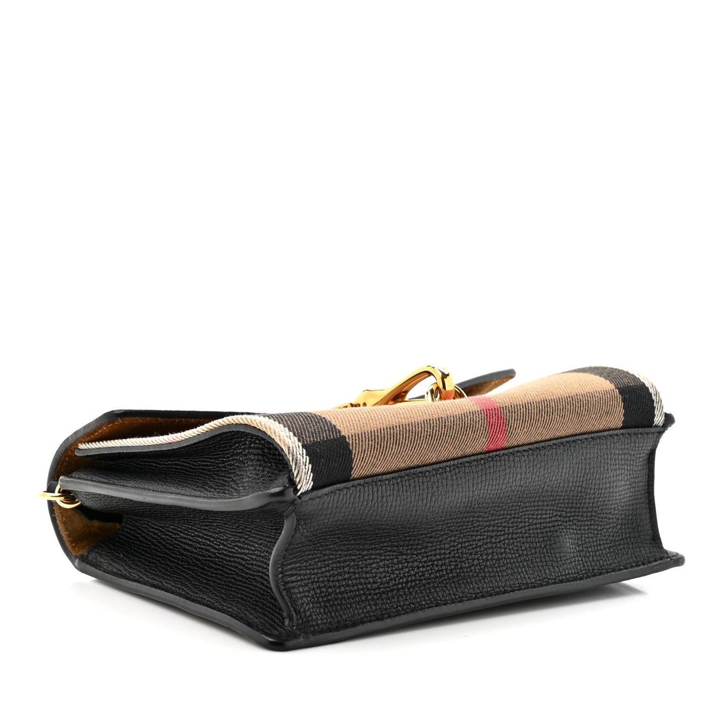 Derby Calfskin House Check Small Macken Crossbody Bag Black