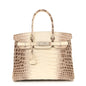 Matte Niloticus Crocodile Himalaya Birkin 30 Blanc