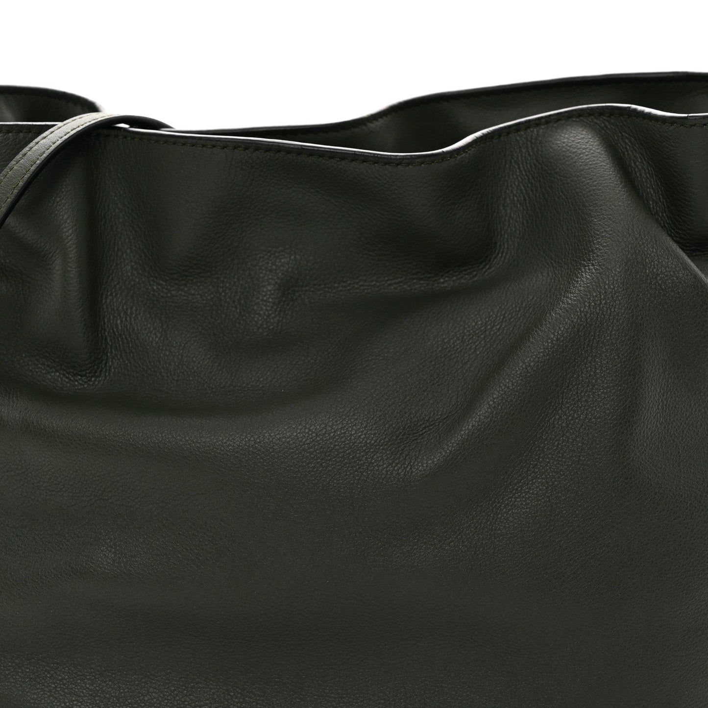 Calfskin Flamenco Knot Clutch Vintage Khaki