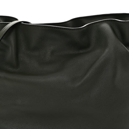 Calfskin Flamenco Knot Clutch Vintage Khaki