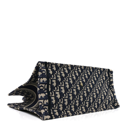 Oblique Medium Book Tote Blue Multicolor