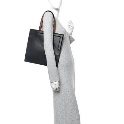 Vitello Bellagio Medium Fendi Flip Cognac Black