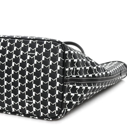 X KASING LUNG Calfskin Canvas M Labubu Tote MM Black
