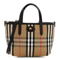 Grainy Calfskin Mini Reversible Tote Peat Sand