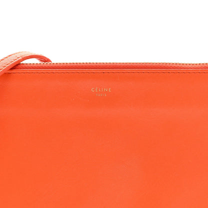 Lambskin Large Trio Crossbody Bag Orange