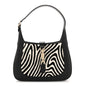 Pony Hair Zebra Print Calfskin Small Jackie 1961 Hobo Black White
