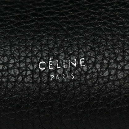 Supple Grained Calfskin Small Big Bag Black