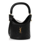 Lambskin Gabby Mini Bucket Bag Black