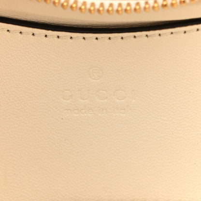 Lambskin Mini GG Milano Top Handle Shoulder Bag White