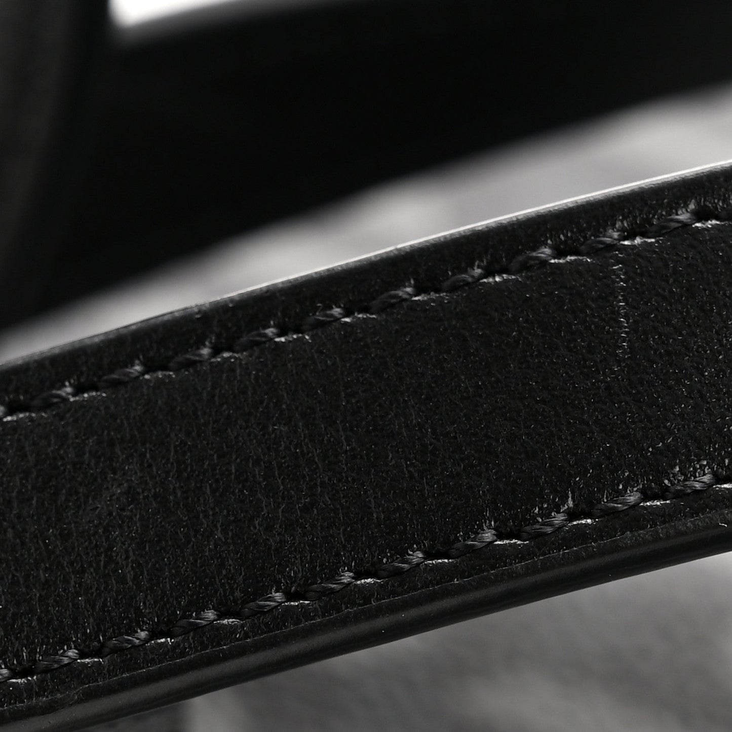 Coated Canvas La Greca Signature  Black Gray