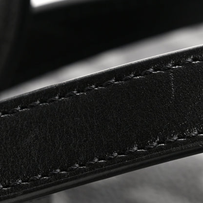 Coated Canvas La Greca Signature  Black Gray