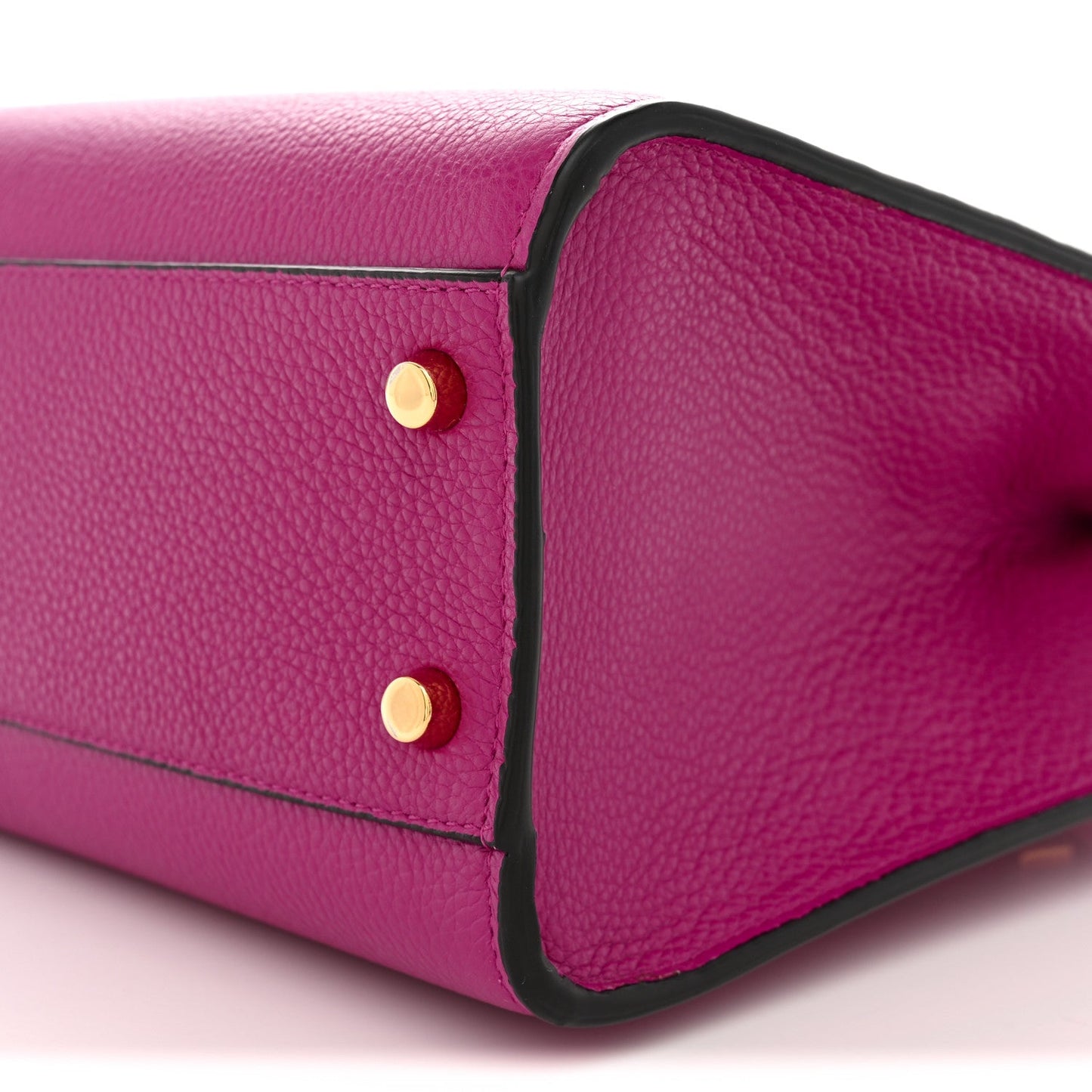 Grainy Calfskin Virtus Top Handle Tote Pink Light Pink