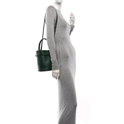 Smooth Calfskin Nano Big Bag Bucket  Forest