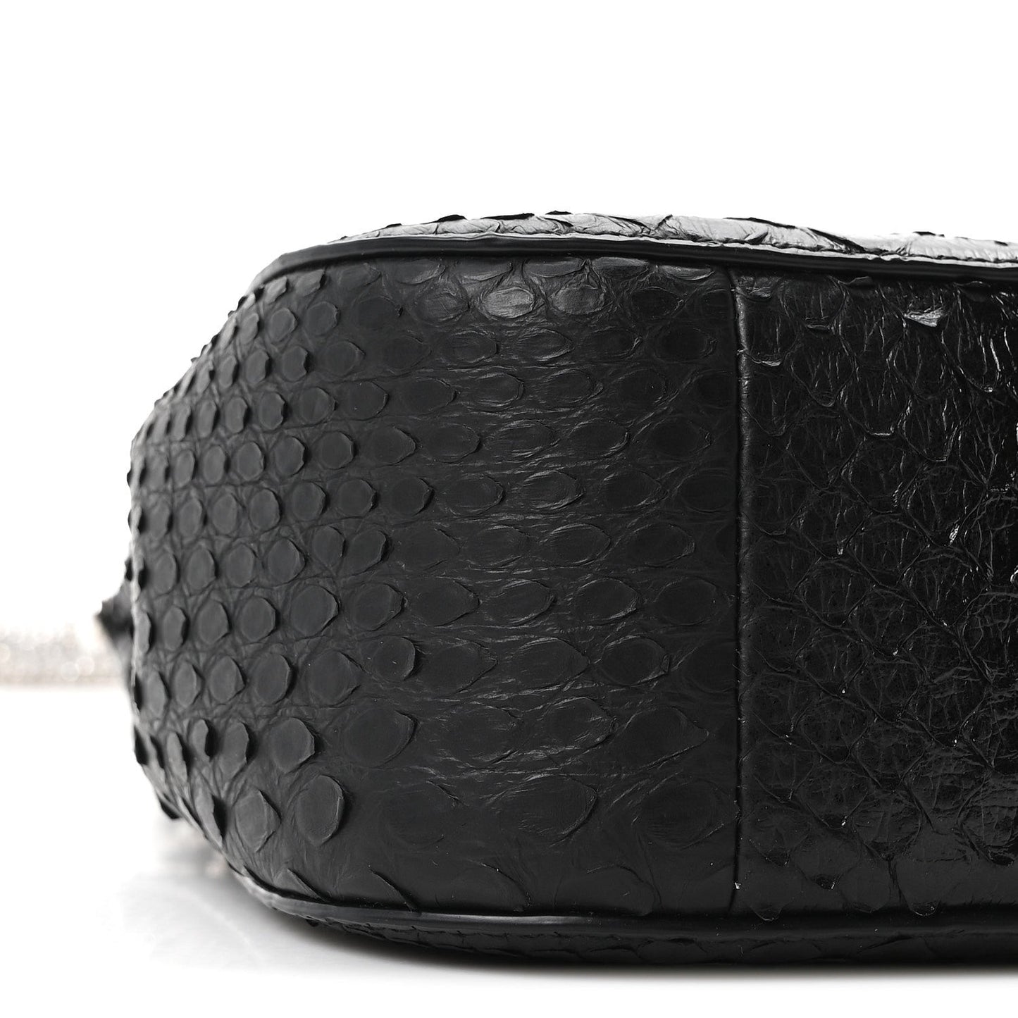 Snakeskin Crystal Mini T Bar Top Handle Black