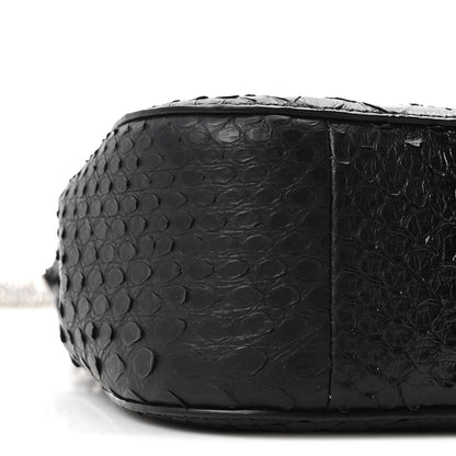 Snakeskin Crystal Mini T Bar Top Handle Black