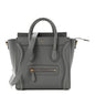 Baby Drummed Calfskin Nano Luggage Kohl