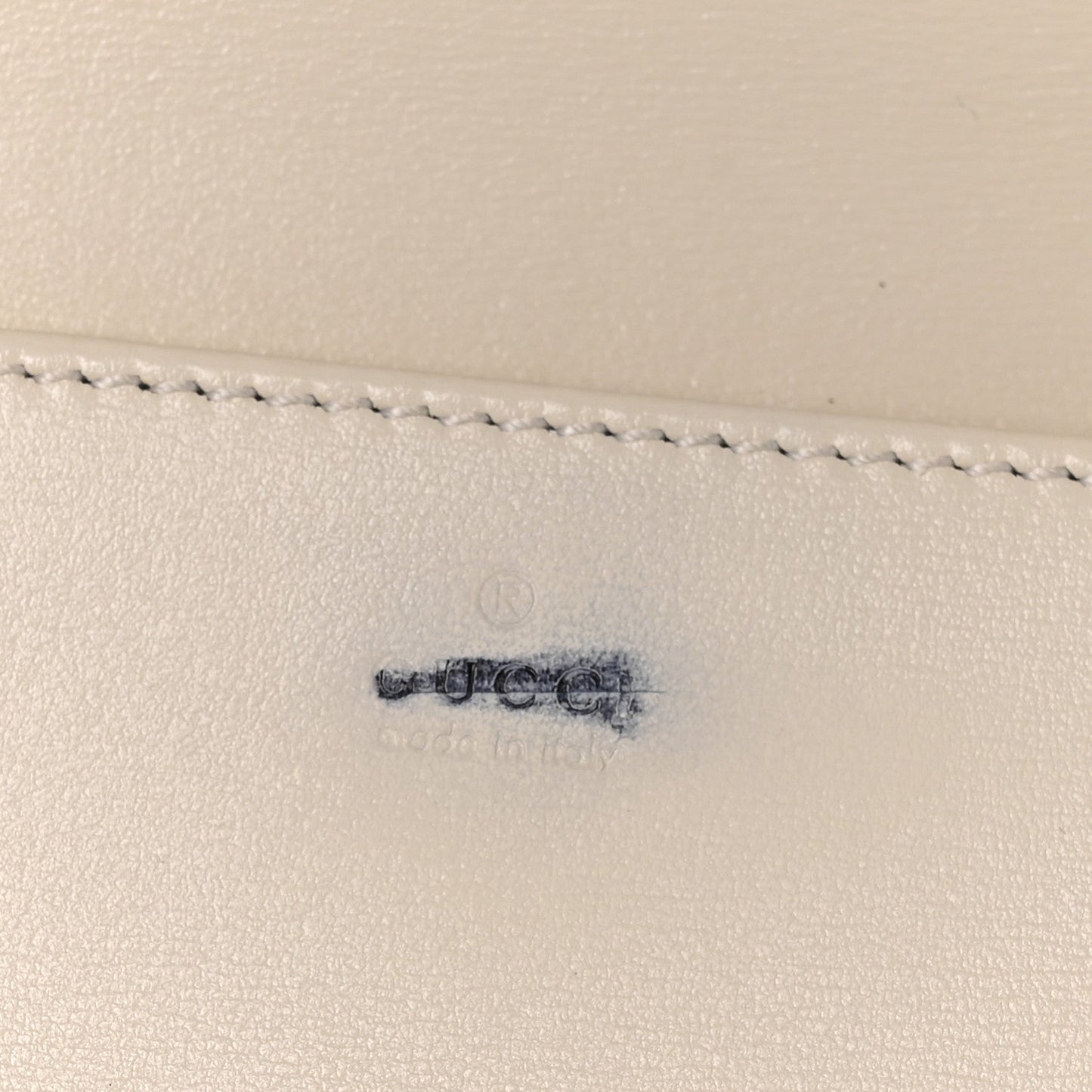 Boarded Plutone Calfskin Horsebit 1955 Wallet On Chain Mystic White